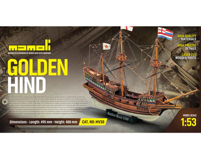 Golden Hind Bausatz (1:53)