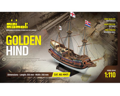 Golden Hind Bausatz (1:110)