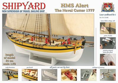 HMS Alert 1777 Laser Kartonbausatz
