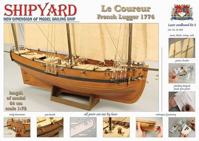 Le Coureur 1776 Laser Kartonbausatz