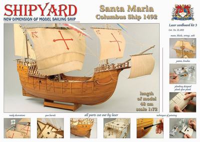 Santa Maria 1492 Laser Kartonbausatz