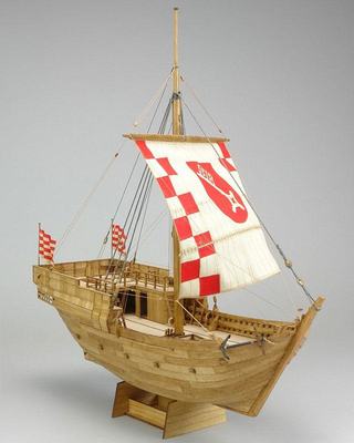 Hanse Kogge von Bremen 1380 Laser-Holzbausatz (1:72)