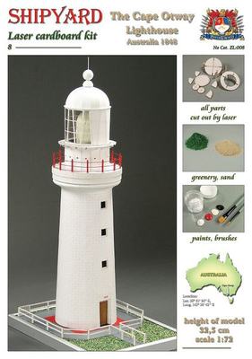 Leuchtturm Cape Otway (Laser-Kartonbausatz (1:72))