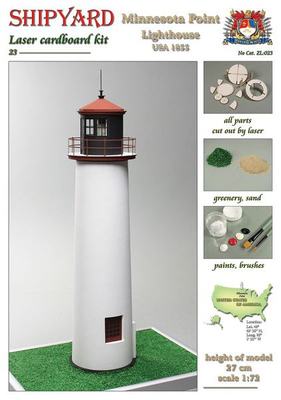 Leuchtturm Minnesota Point (Laser-Kartonbausatz (1:72))