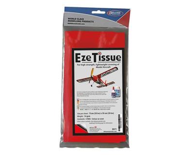 EZE Tissue Bespannpapier rot (5 Bogen)