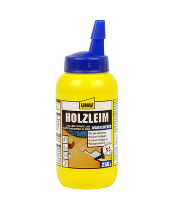 UHU Holz D3 wasserfest, Flasche (250g) Holzleim