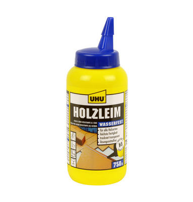 UHU Holz D3 wasserfest Flasche (750g) Holzleim