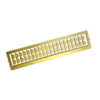 Rackbretter 8mm Messing geätzt (20 Stück)