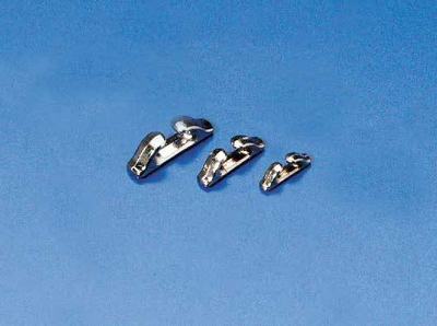 Lippe Chrom Metall 14mm (10 Stück)