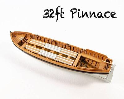 Beiboot Pinnace 32 ft. / 151 mm (1/64 Bausatz)