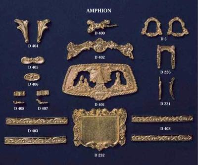 Metall / Gußbeschlagteilesatz Amphion