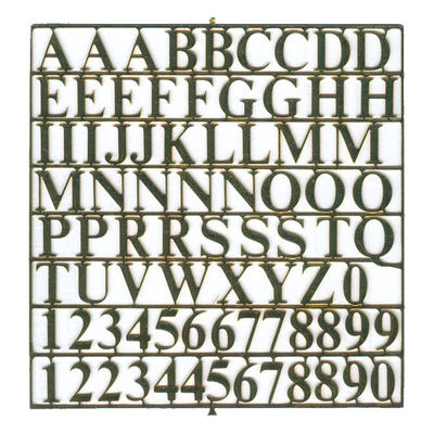 Buchstabensatz 6mm Messing
