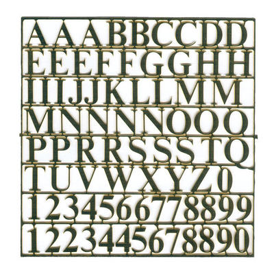 Buchstabensatz 10mm Messing