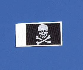 Flagge Totenkopf 20x30mm (2 Stück)