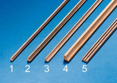 Zierprofil 2  3 x 3 x 500 mm (2 Stück)