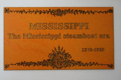 Gravurschild Holz Mississippi