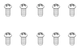 Schrauben BM 2,5x6mm BH (10 Stück)