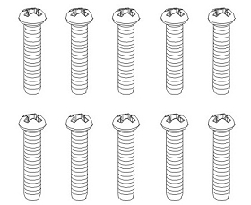 Schrauben BM 3x17mm FH (10 Stück)