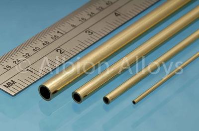 Messingrohr 3 x 0,45 x 305mm (4 Stück)