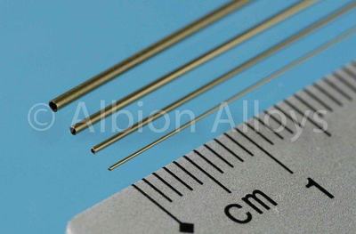 Messing Mikro Rohr 0,8x0,6x305 mm AxI-Ø PG C (3 Stück)