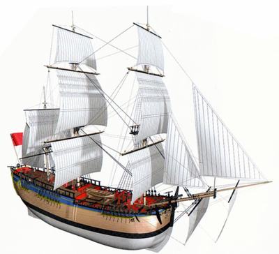 HMS Endeavour 1:50 (Baukasten)