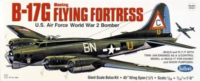 B-17G Flying Fortress plane kit (Holz-Bausatz)