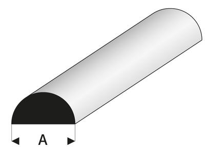 ASA Halbrundstab 8x1000 mm