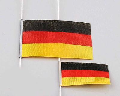 Flaggensatz Deutschland  25x40mm/15x30mm
