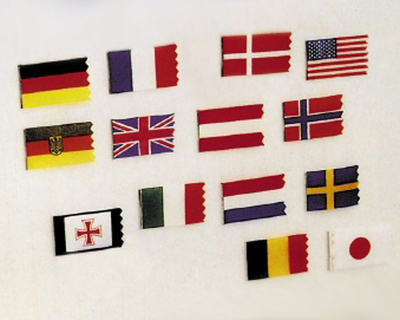 Flaggensatz Großbritannien 25x40mm/15x30mm