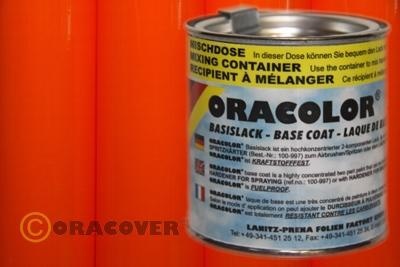 Oracolor Lack floureszierend rotorange 100ml - 2 Komponenten Lack für Modellbau