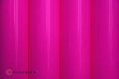 Oracover Bespannfolie Bügelfolie floureszierend neon-pink (Breite 600 mm, Länge 0,5 lfm)