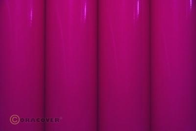 Oracover Bespannfolie Bügelfolie floureszierend power pink (Breite 600 mm, 10m-Rolle)