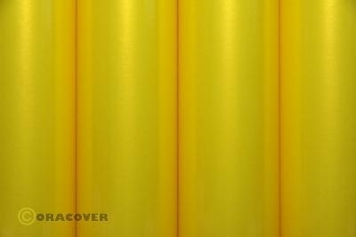 Oracover Bespannfolie Bügelfolie perlmutt gelb (Breite 600 mm, Länge 0,5 lfm)