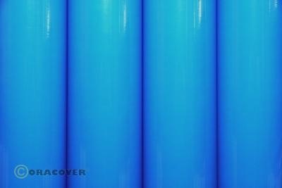 Oracover Bespannfolie Bügelfolie floureszierend blau (Breite 600 mm, Länge 0,5 lfm)