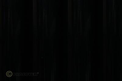 Oracover Bespannfolie Bügelfolie schwarz (Breite 600 mm, 10m-Rolle)