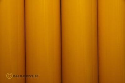 Oracover Bespannfolie Bügelfolie scale goldgelb (Breite 600 mm, Länge 0,5 lfm)