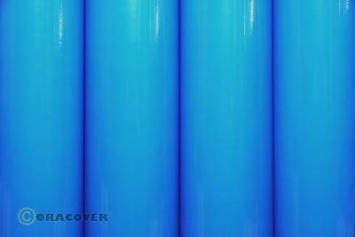 Orastick selbstklebende Bügelfolie Bespannfolie Klebefolie floureszierend blau (Breite 600 mm, Länge 0,5 lfm)