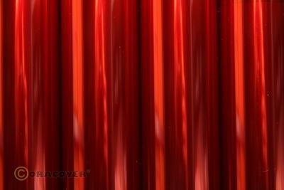 Bügelfolie Oralight transparent rot (Breite 600 mm, Länge 0,5 lfm)