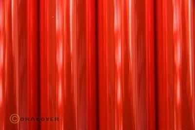 Bespann Folie Air Outdoor transparent fluoreszierend rot (Breite 600 mm, 2m Rolle)