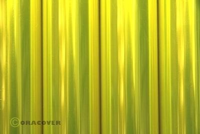 Bespann Folie Air Outdoor transparent fluoreszierend gelb (Breite 600 mm, 2m Rolle)