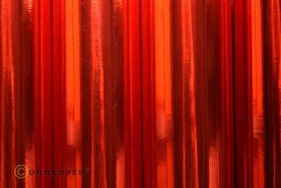 Bespann Folie Air Light light chrom rot (Breite 600 mm, 2m Rolle)
