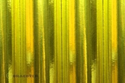 Bespann Folie Air Light light chrom gelb (Breite 600 mm, 2m Rolle)