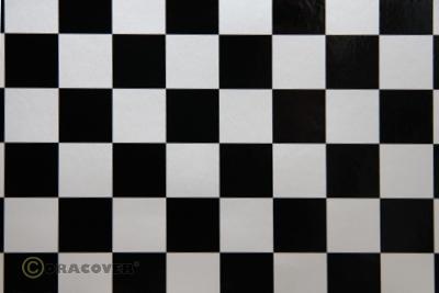Oracover Bespannfolie Bügelfolie Fun3 perlmutt weiß schwarz (Breite 600 mm, 10m Rolle)