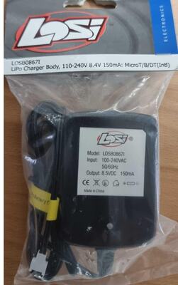 LiPo Steckerlader (Ersatzteil) 110-240V 8.4V 150mA (MicroT/B/DT)