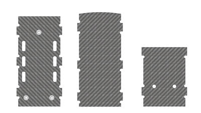 RC/ESC-Befestigsplatten 1,5mm (LOGO 700 Xxtreme)
