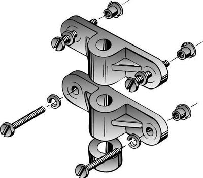 Fahrwerksbefestigung (Nylon) DUBRO (VE=2St.)