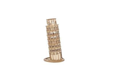 Schiefer Turm (Lasercut Holzbausatz)