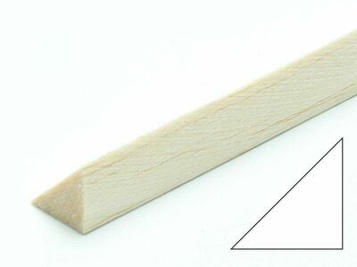 Balsa Dreikantleiste 8 x 8 x 1000mm rechtwinklig (12 Stück)