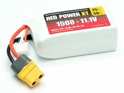 LiPo Akku Red Power XT 1500mAh 3S - 11,1V