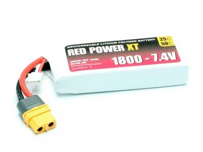 LiPo Akku Red Power XT 1800mAh 2S - 7,4V